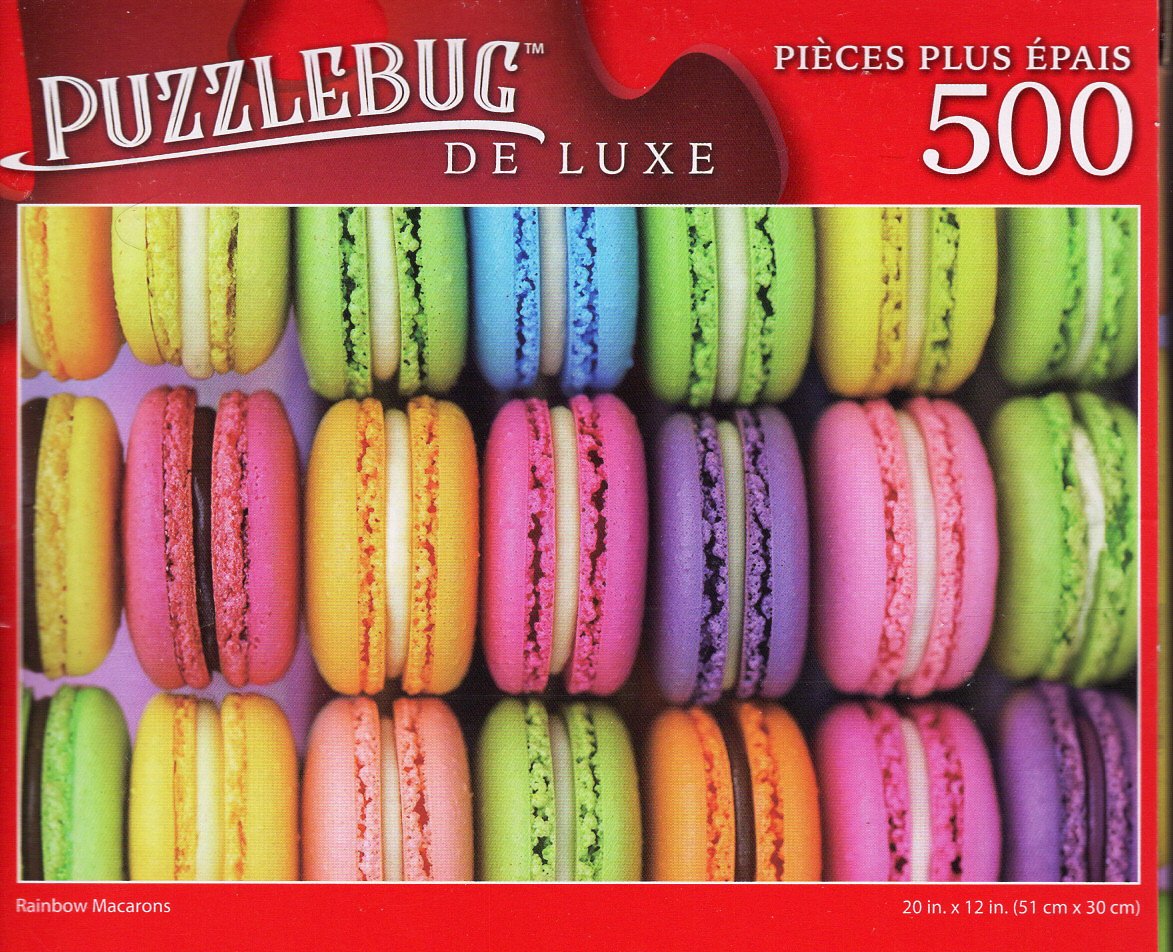 Rainbow Macarons - 500 Pieces Deluxe Jigsaw Puzzle