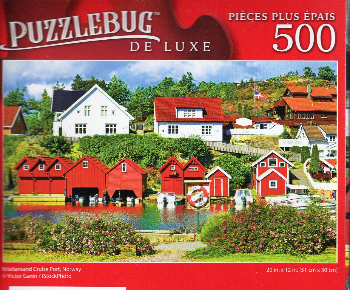Kristiansand Cruise Port, Norway - 500 Pieces Deluxe Jigsaw Puzzle