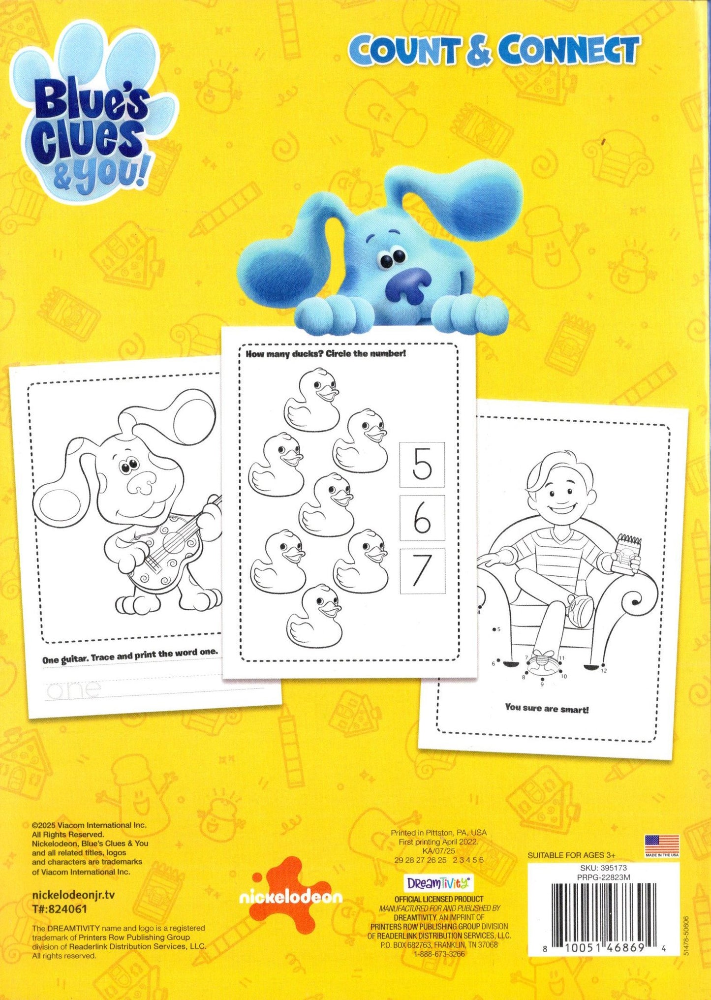 Educational Workbooks - Nickelodeon Blue`s Clues & you! Count & Connect