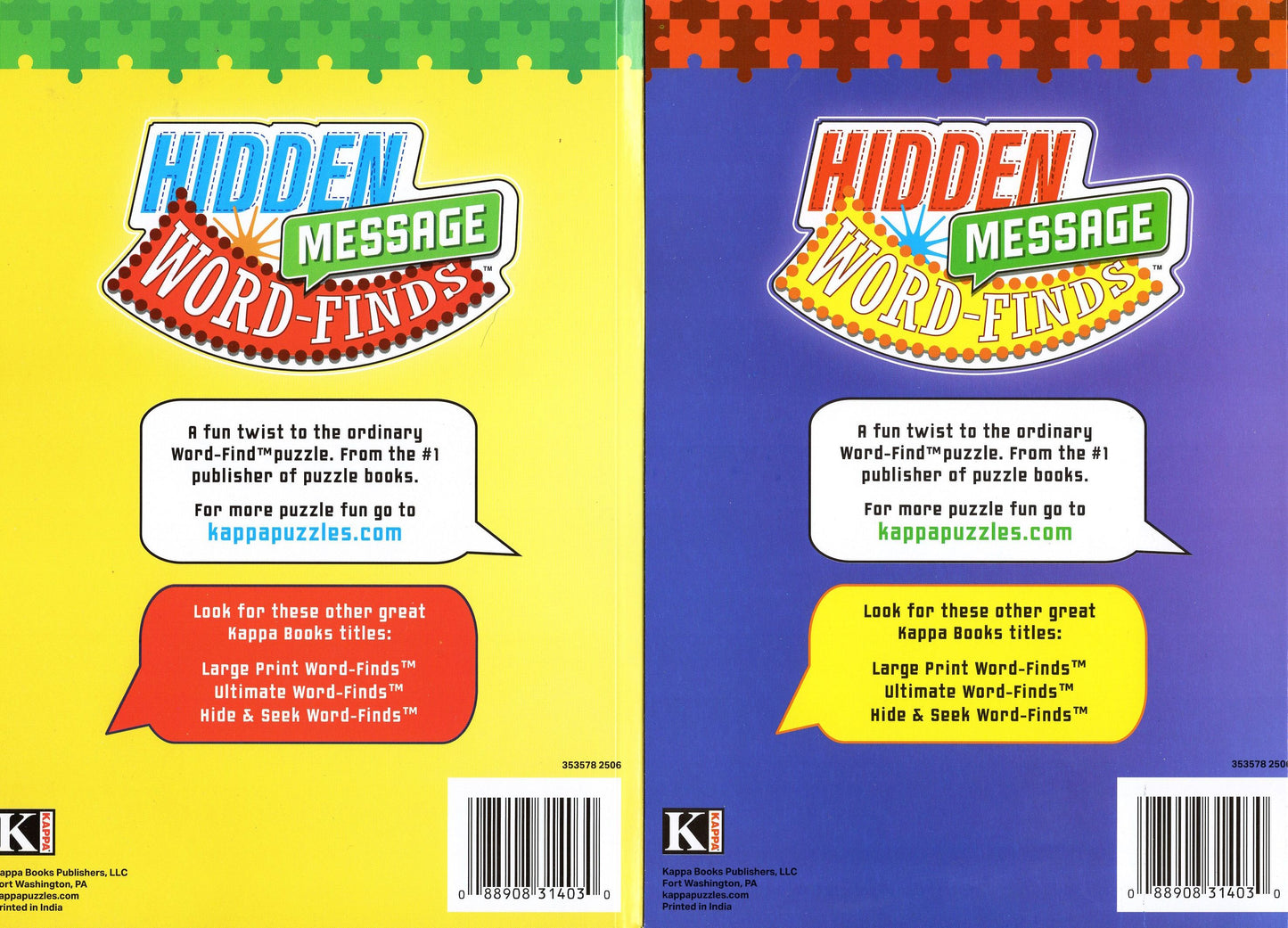 Large Print Hidden Message Word - Finds (All New Puzzles) - Vol.185 - 186