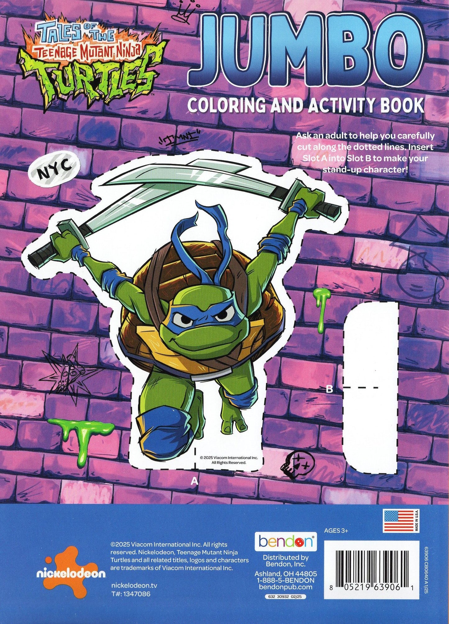 Tales of the Teenage Mutant Ninja Turtles - Turtle Power - Jumbo Coloring & Activity Book