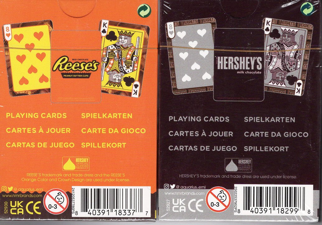 Playing Cards - Reese's Peanut Butter Cup & Hershey`s (Set of 2)