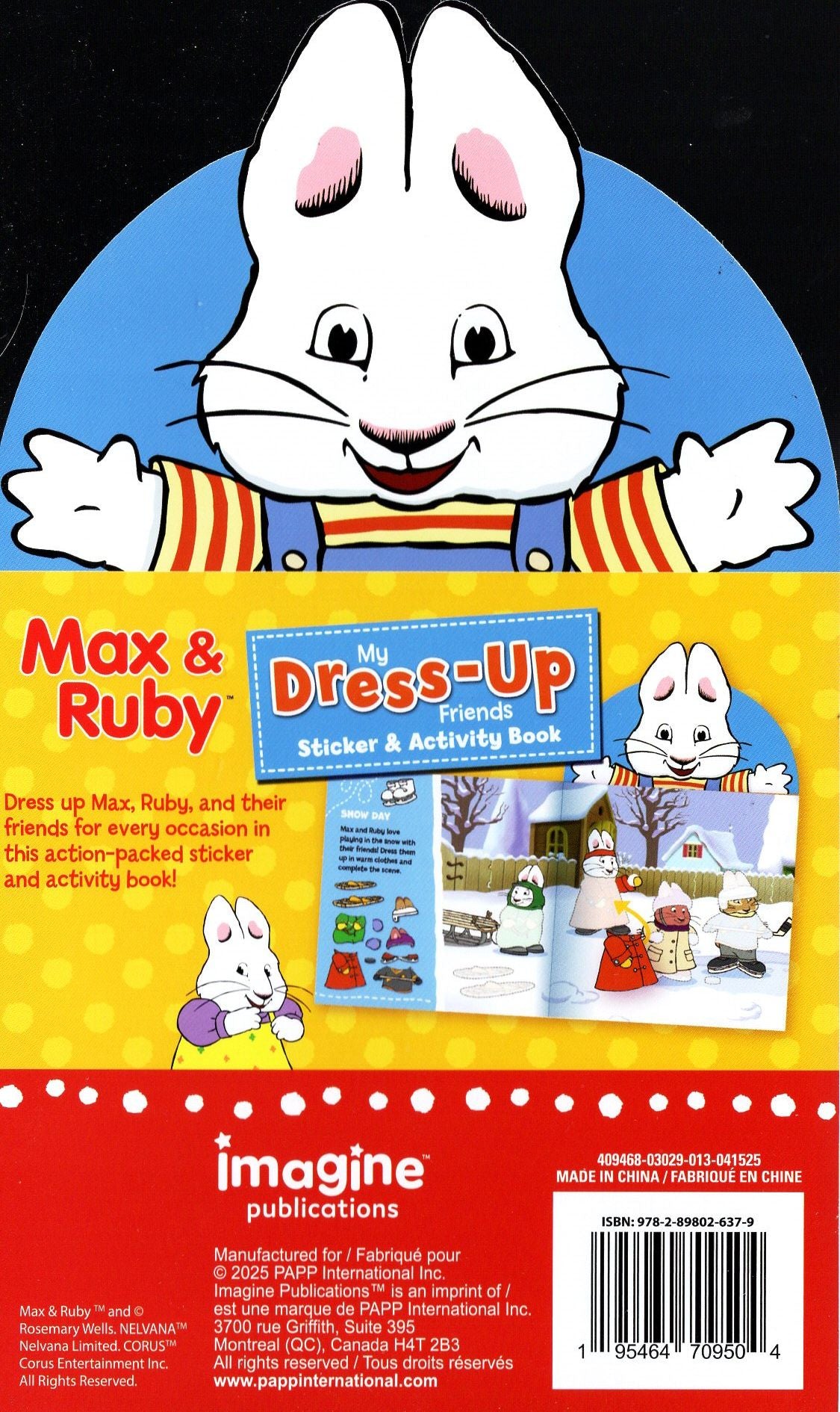 Max & Ruby - My Dress-Up Friends Sticker & Activity Book 50 Stickers