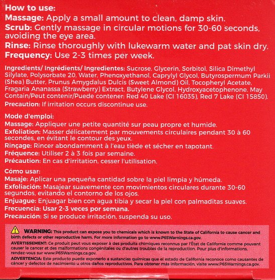 La Spash Skin Smoothing Strawberry Sugar Face Scrub - 1.77oz