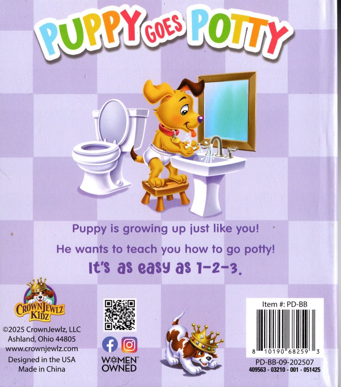 Puppy Goes Potty - Puppy can you how to go Potty - Tales Book