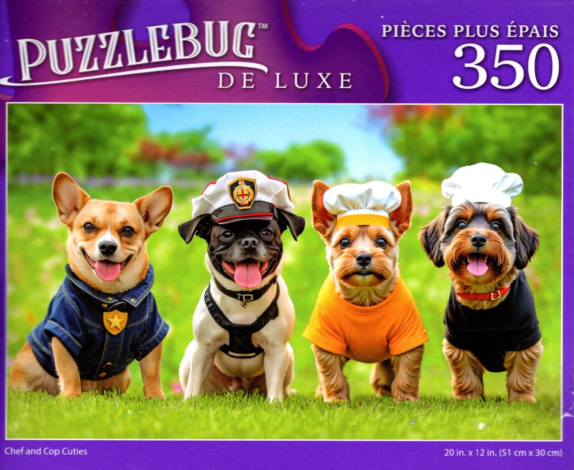 Chef and Cop Cutties - 350 Pieces Deluxe Jigsaw Puzzle