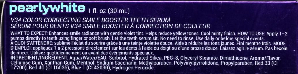 Perlywhite V 34 Smile Booster Teeth Serum 1 oz