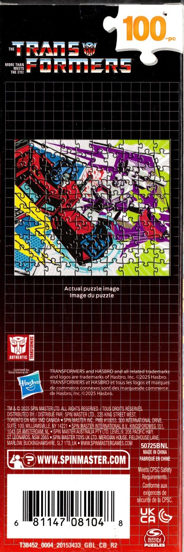 The Transformers - 100 Pieces Jigsaw Puzzle
