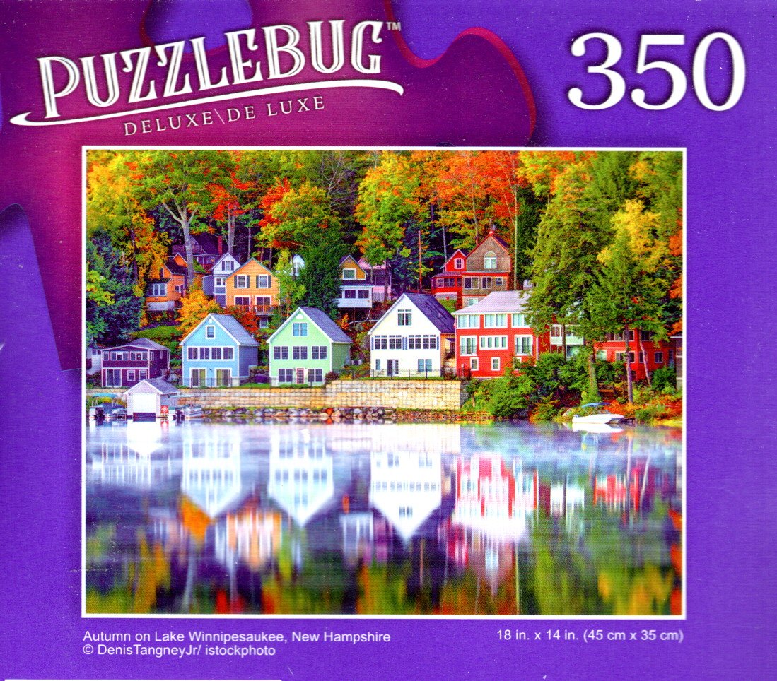 Autumn on Lake Winnipesaukee - 350 Pieces Deluxe Jigsaw Puzzle