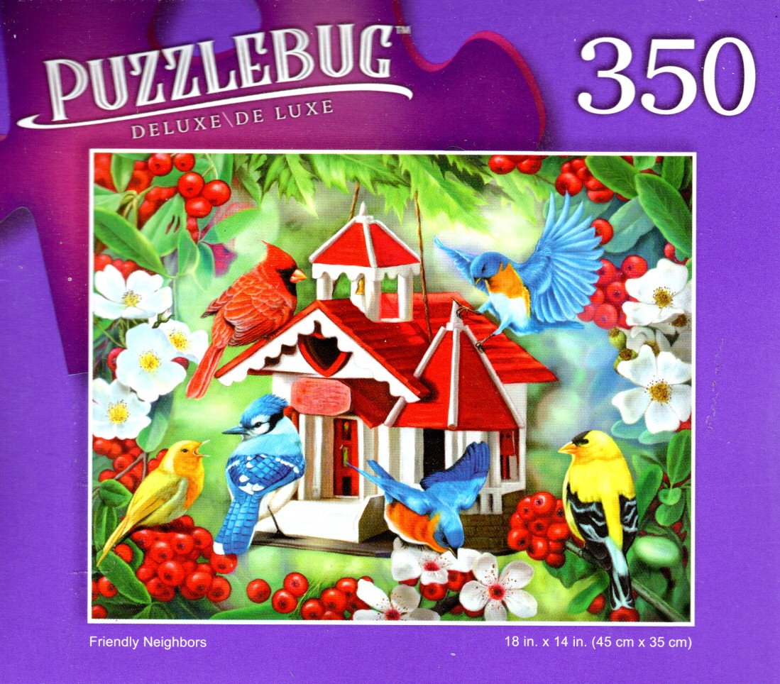 Friendly Neighbors - 350 Pieces Deluxe Jigsaw Puzzle