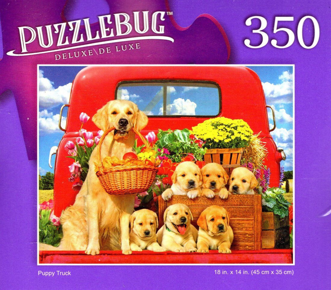 Puppy Truck - 350 Pieces Deluxe Jigsaw Puzzle