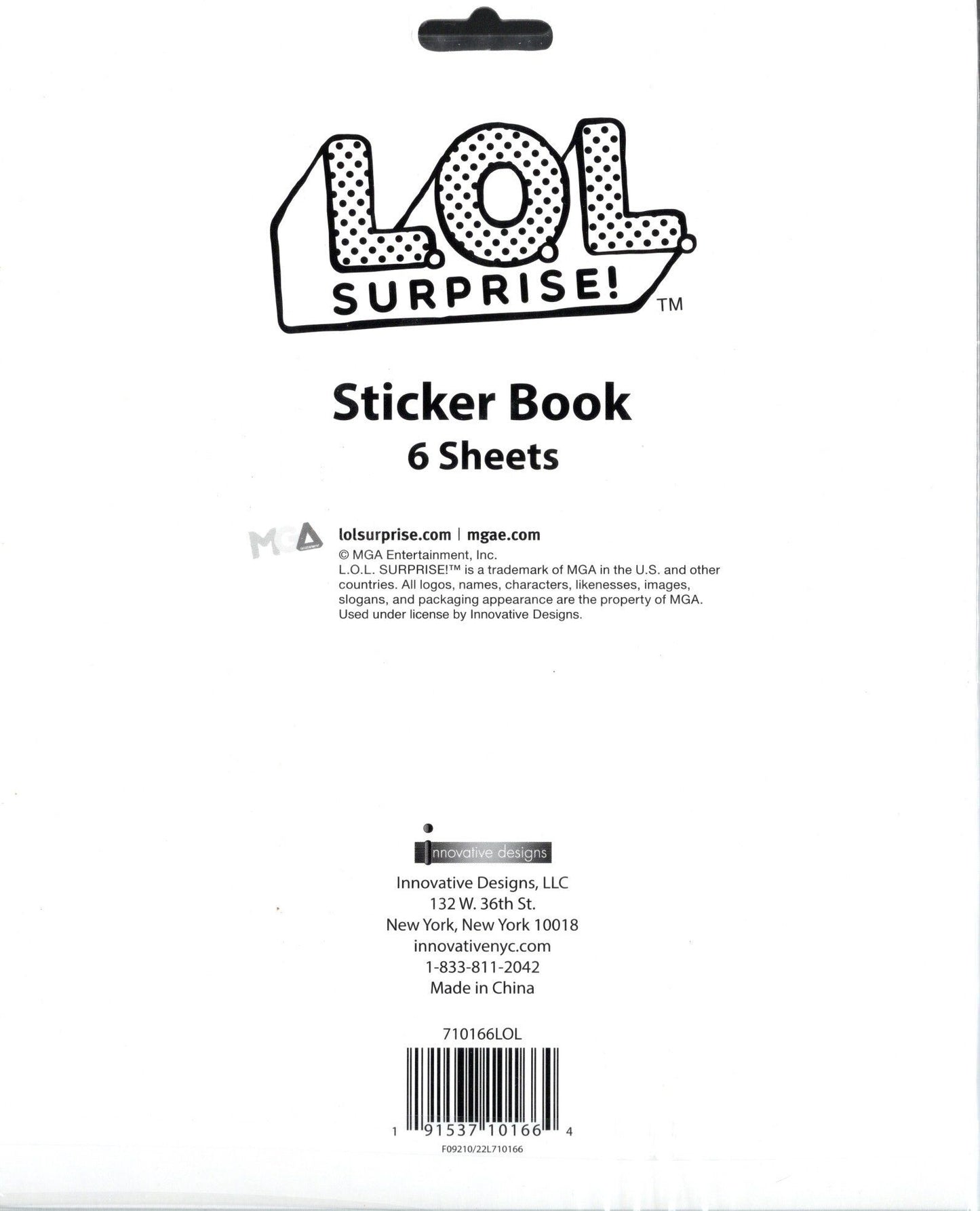 L.O.L. Surprise Sticker Pad with Over 500 Stickers, 6 sheets Sticker Pad