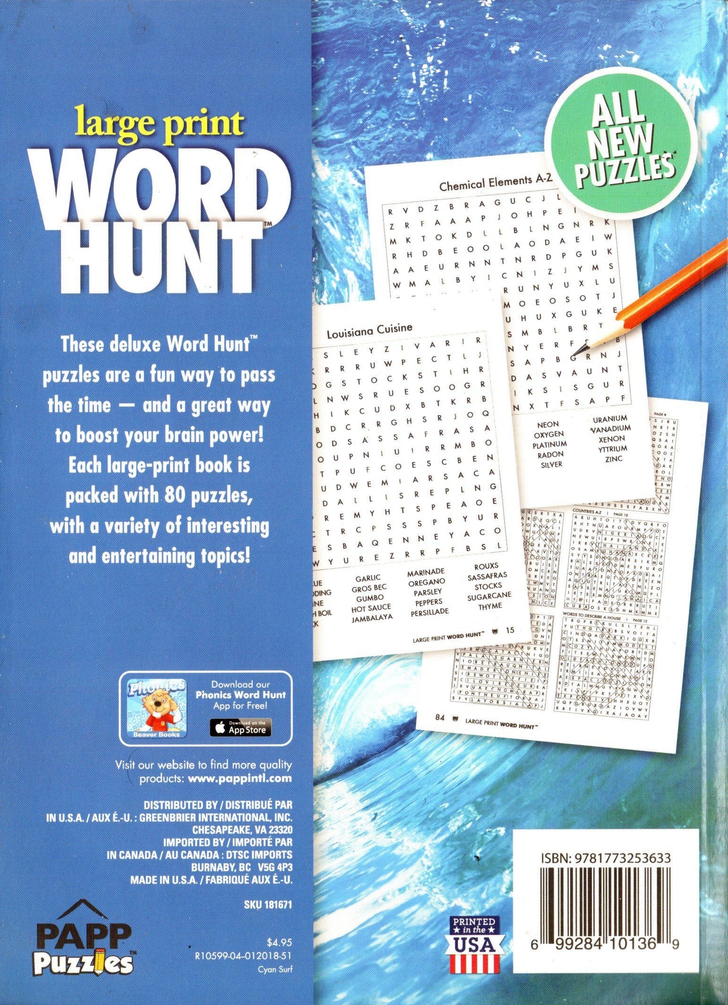 Large Print Word Hunt - All New Puzzles - Vol.51