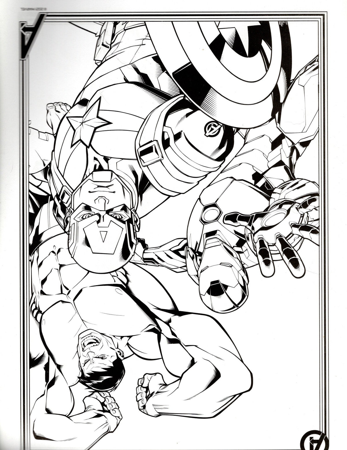 Marvel Avengers Create-A-Scene Sticker Activity Pad to Color