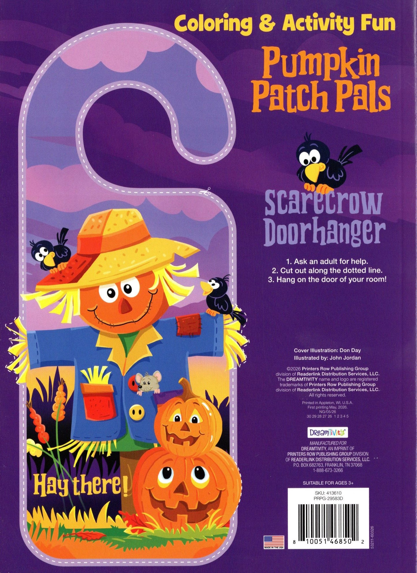 Dreamtivity Halloween Coloring & Activity Book Fun - Pumpkin Patch Pals