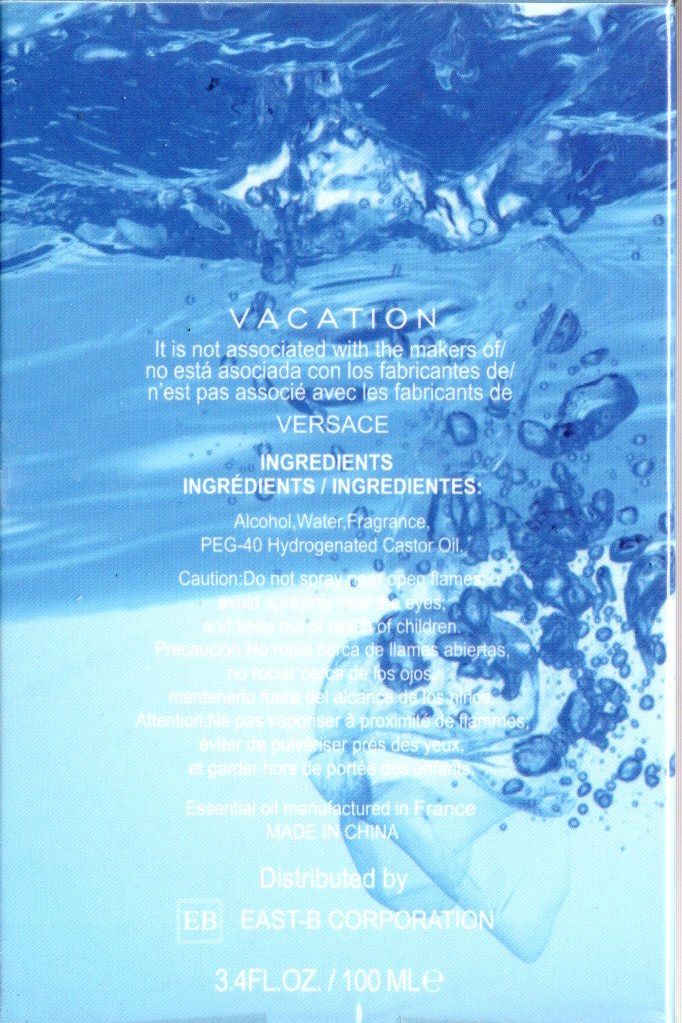 Vacation Eau de toilette for men 3.4 Fl. Oz