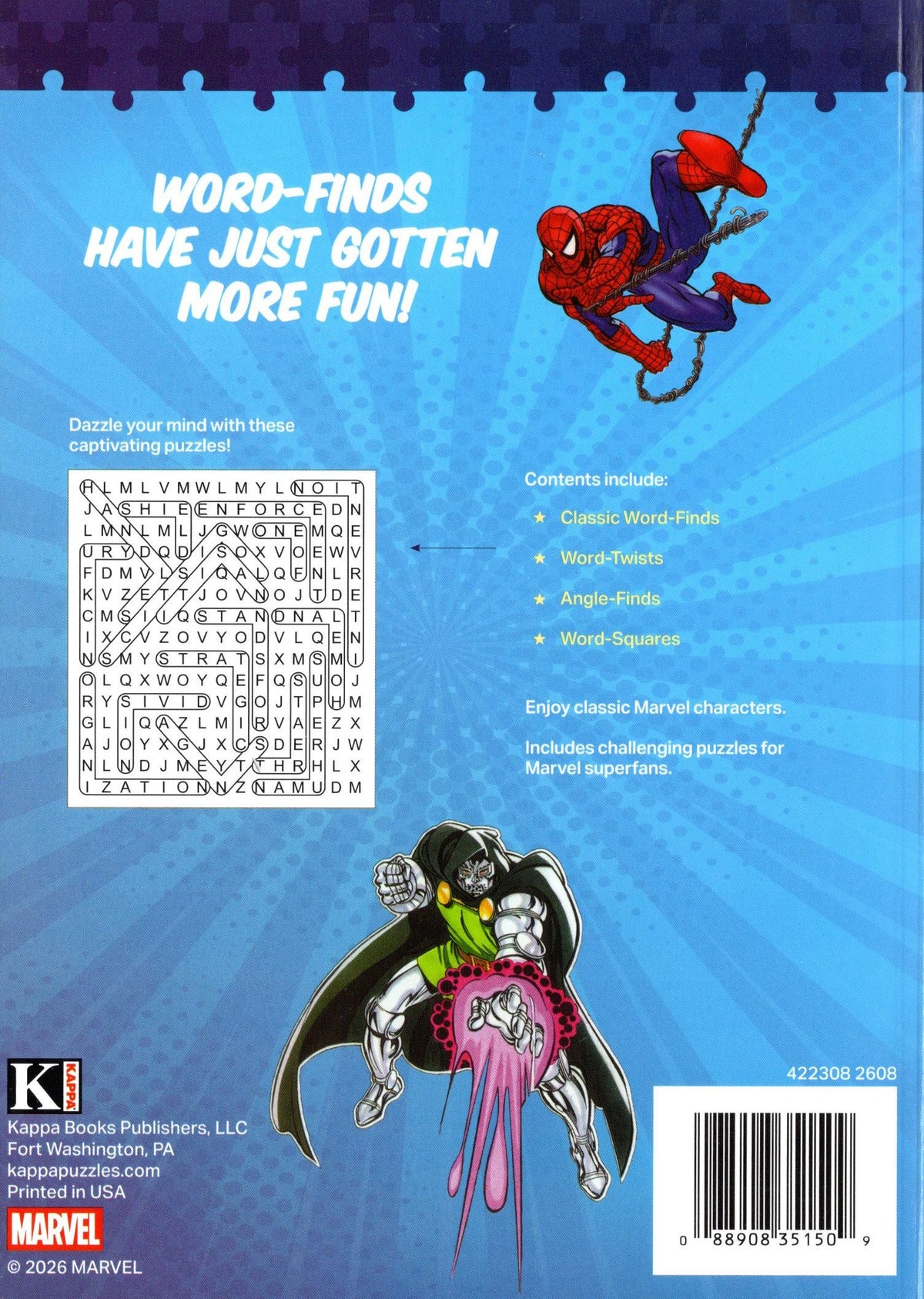 Marvel Word-Finds - Puzzles Activity Book