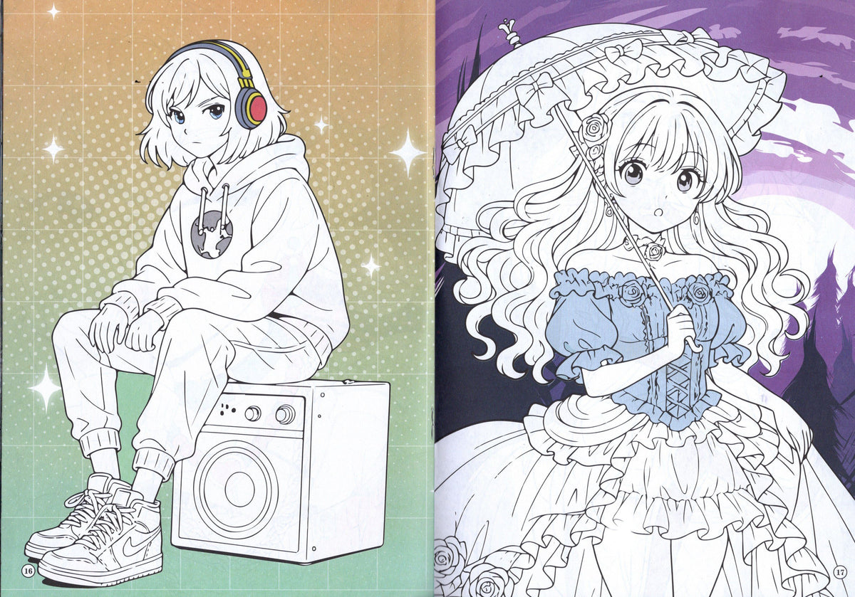Manga - Coloring & Activity Book 3