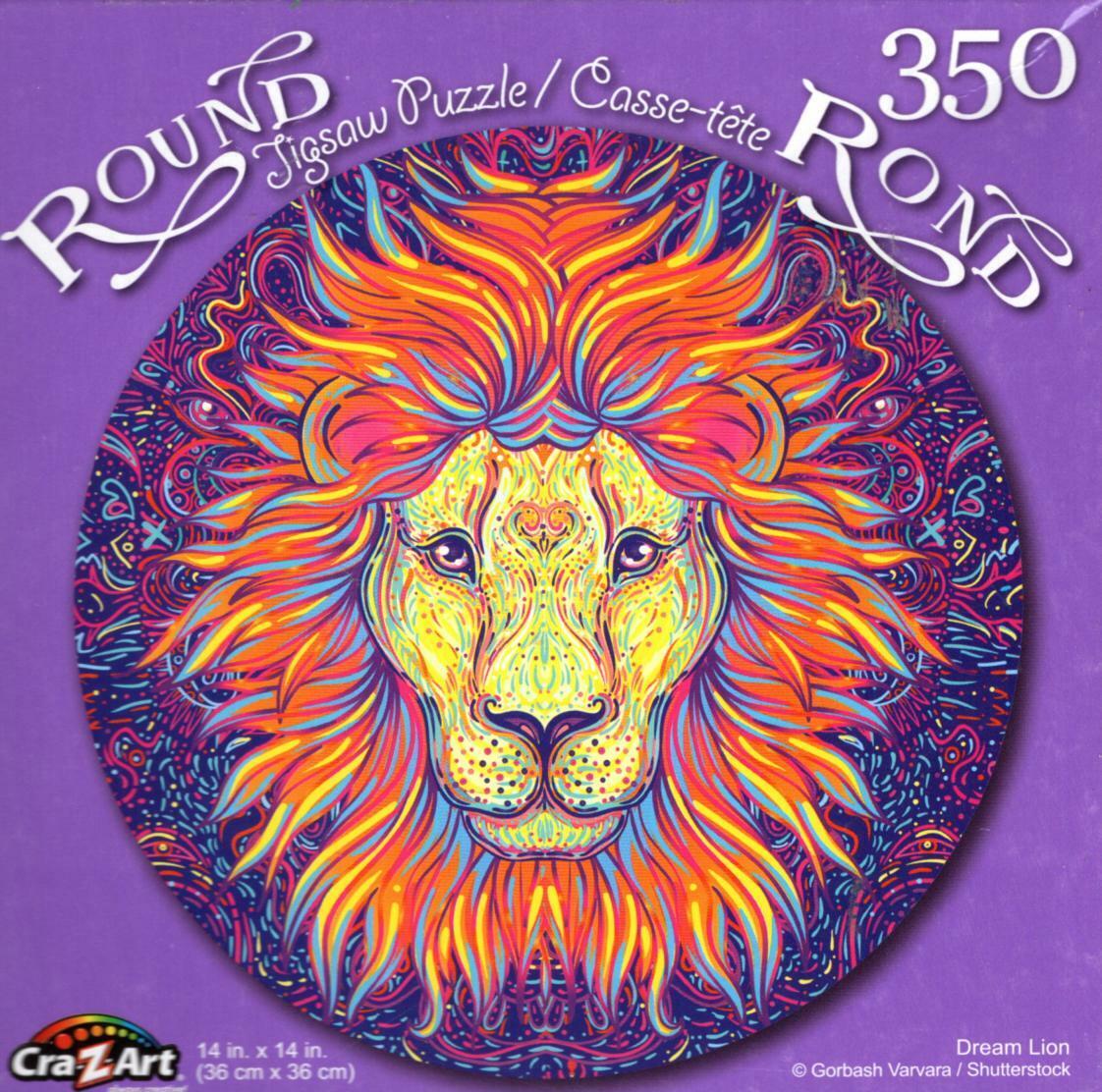 Dream Lion - 350 Round Piece Jigsaw Puzzle