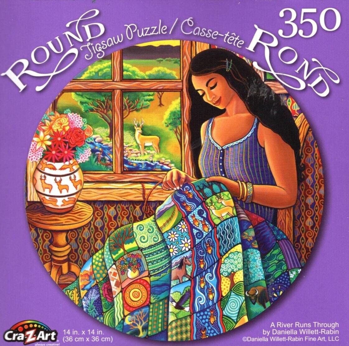 A River Runs Through - 350 Round Piece Jigsaw Puzzle