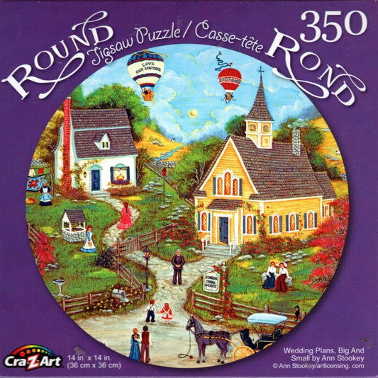 Wedding Plans, Big and Small - 350 Piece Round Jigsaw Puzzle