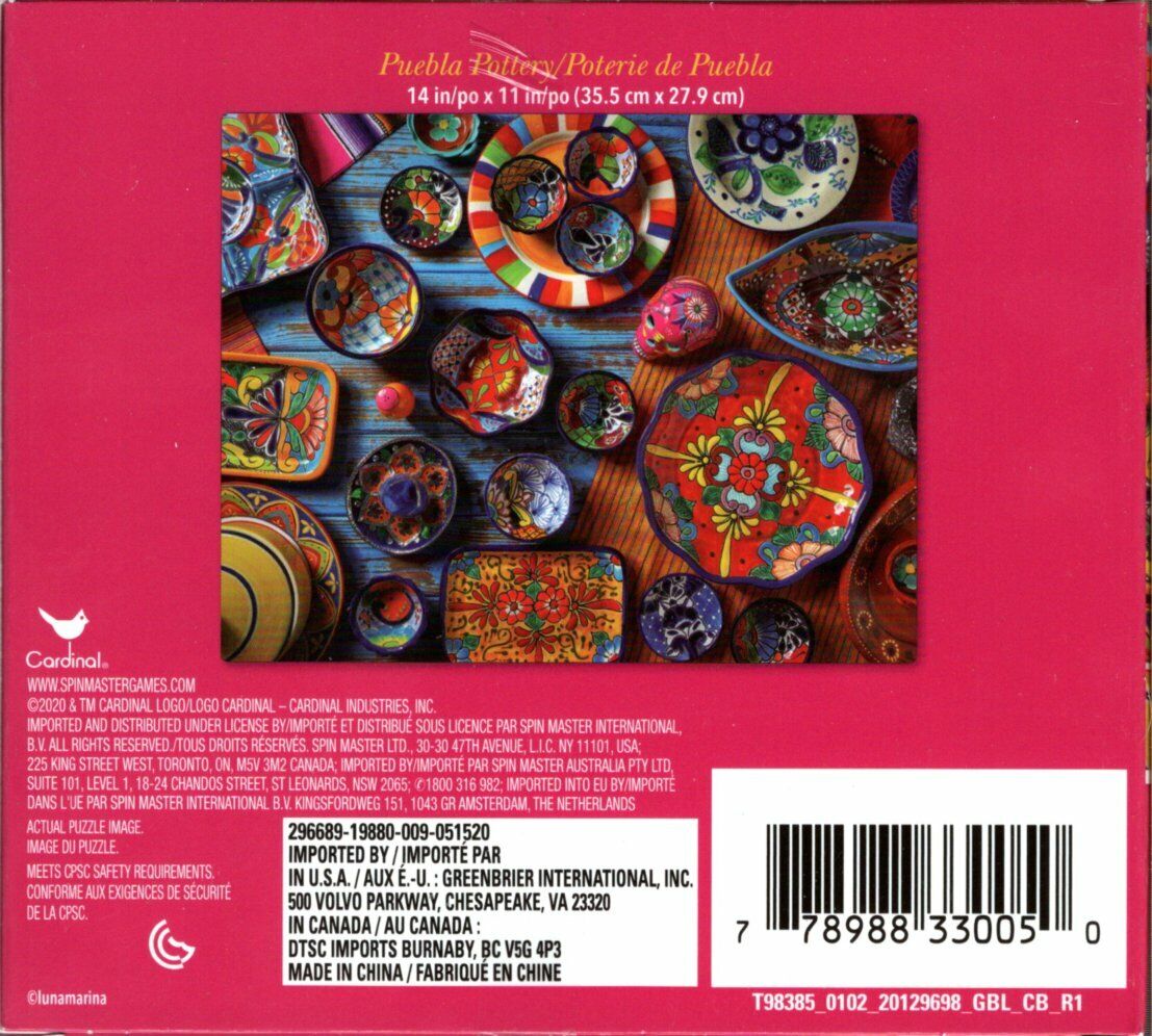 Puebla Pottery - 300 Piece Jigsaw Puzzle
