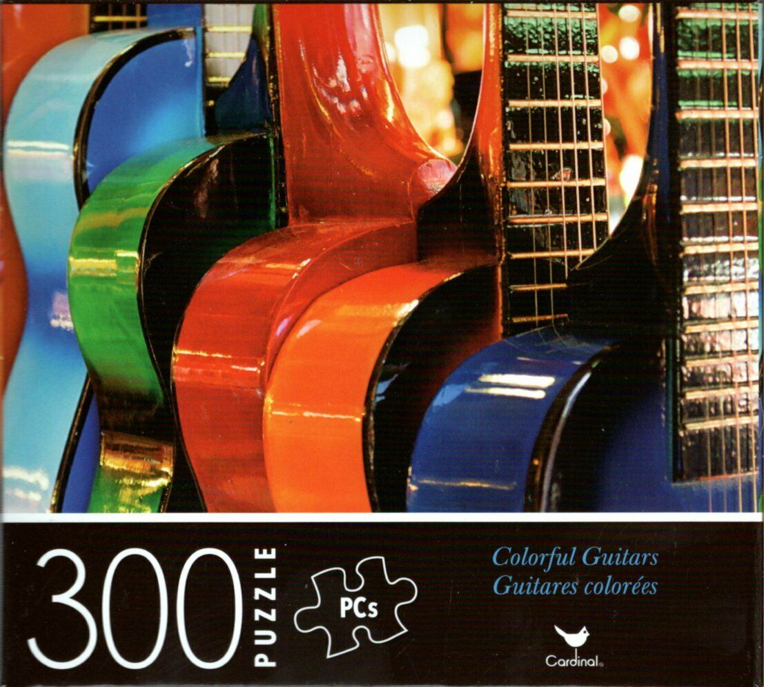 Colorful Guitars - 300 Piece Jigsaw Puzzle