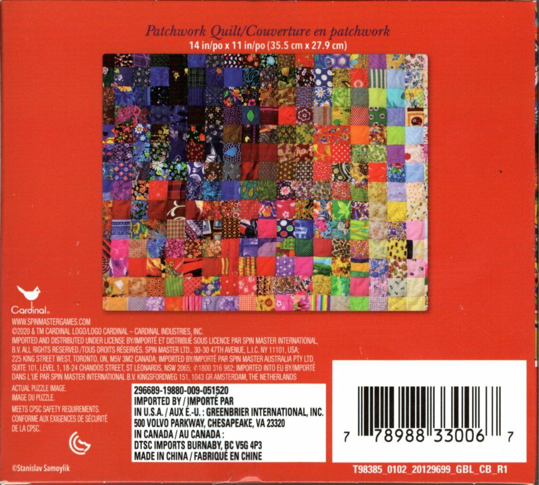 Patchwork Quilt - 300 Piece Jigsaw Puzzle