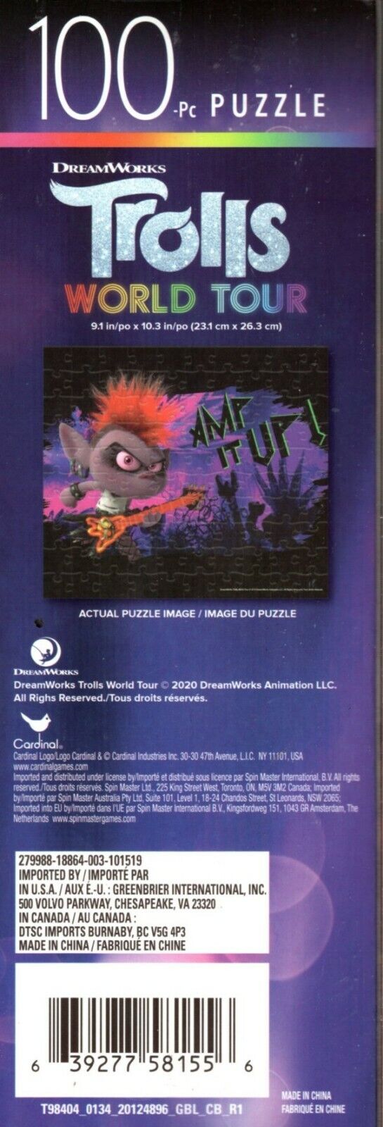 DreamWorks Trolls - 100 Pieces Jigsaw Puzzle