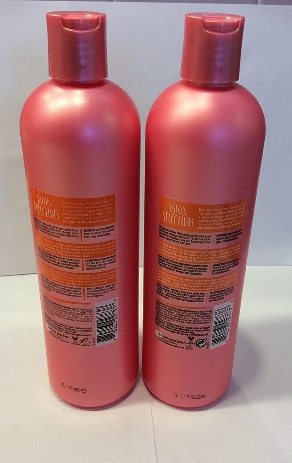 2pck - Salon Selectives Volume & Body Conditioner 16.1 fl. oz.