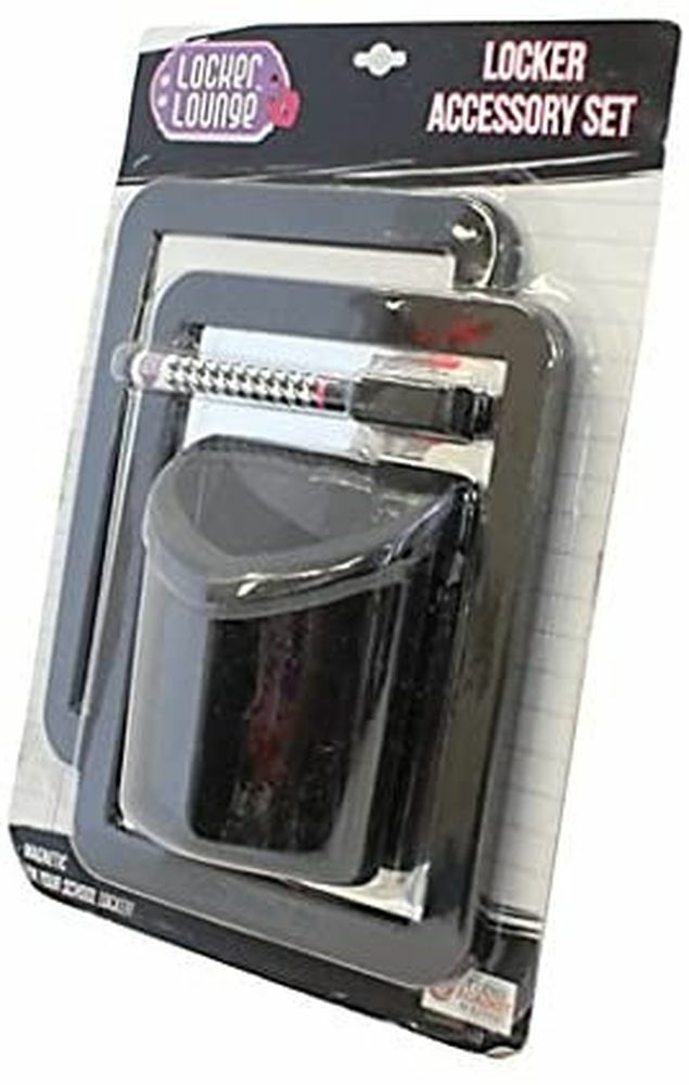 4 Piece Locker Accessory Set (BLACK)