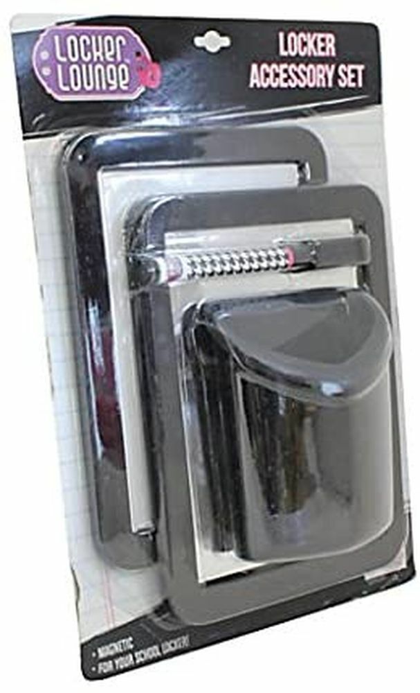4 Piece Locker Accessory Set (BLACK)