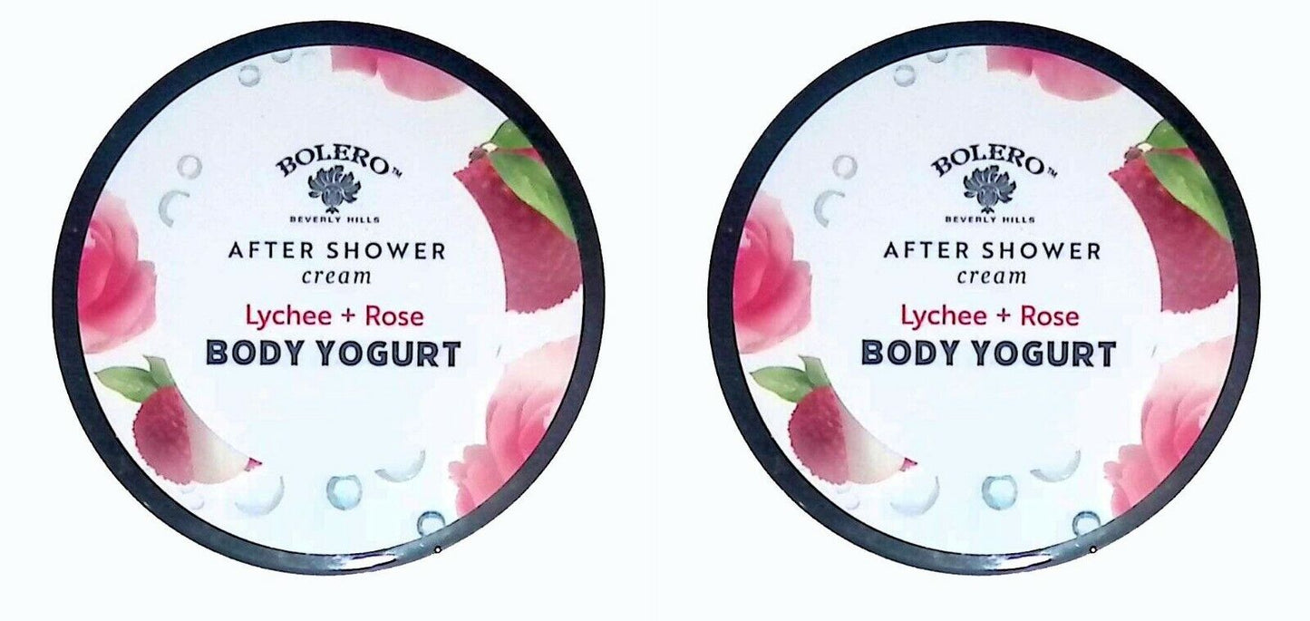 After Shower Cream Lychee + Rose - Body Yogurt 5fl oz (141.7ml) (Set of 2 Pack)