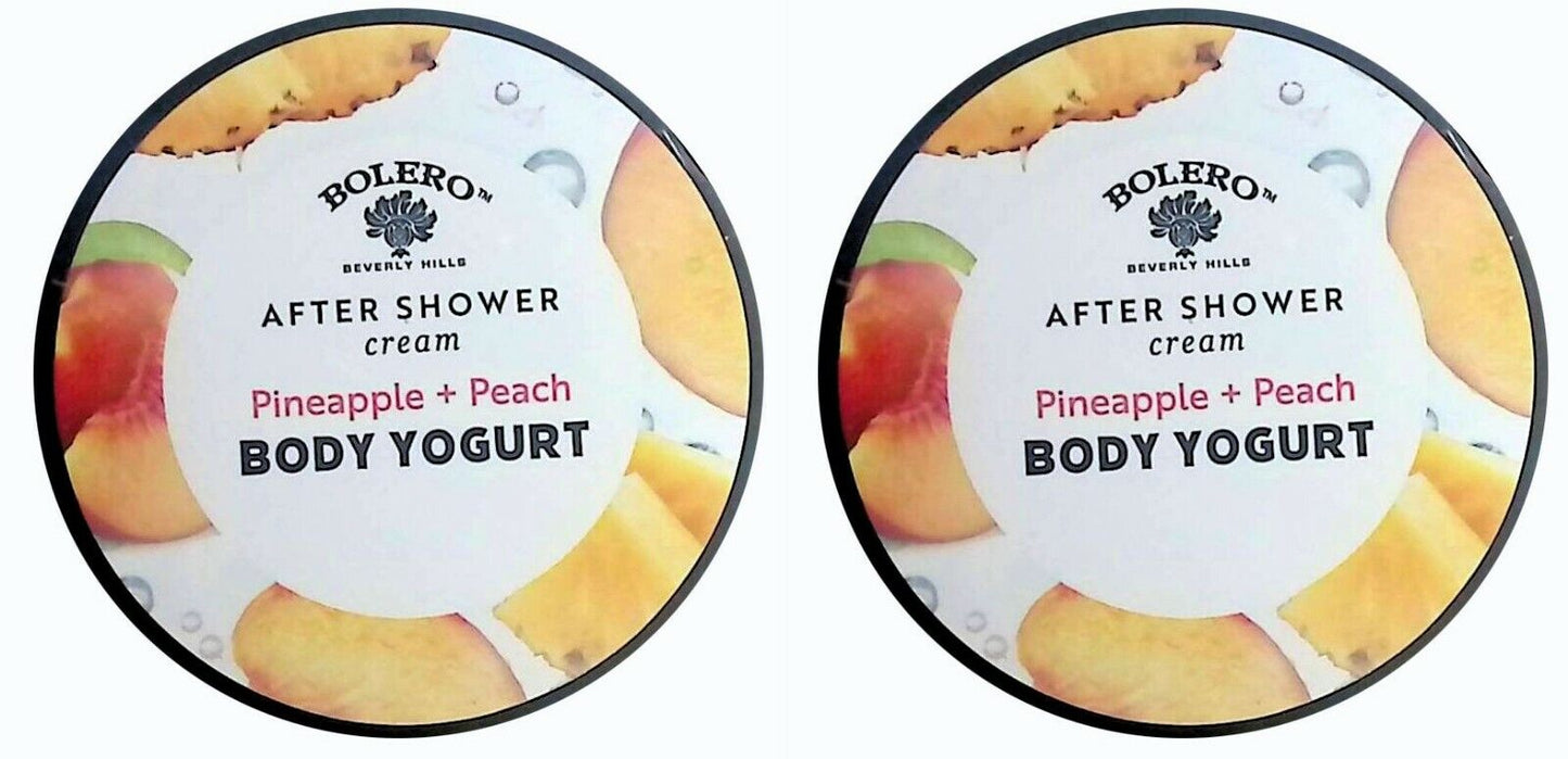 After Shower Cream Pineapple + Peach - Body Yogurt 5fl oz (141.7ml) (Set of 2)