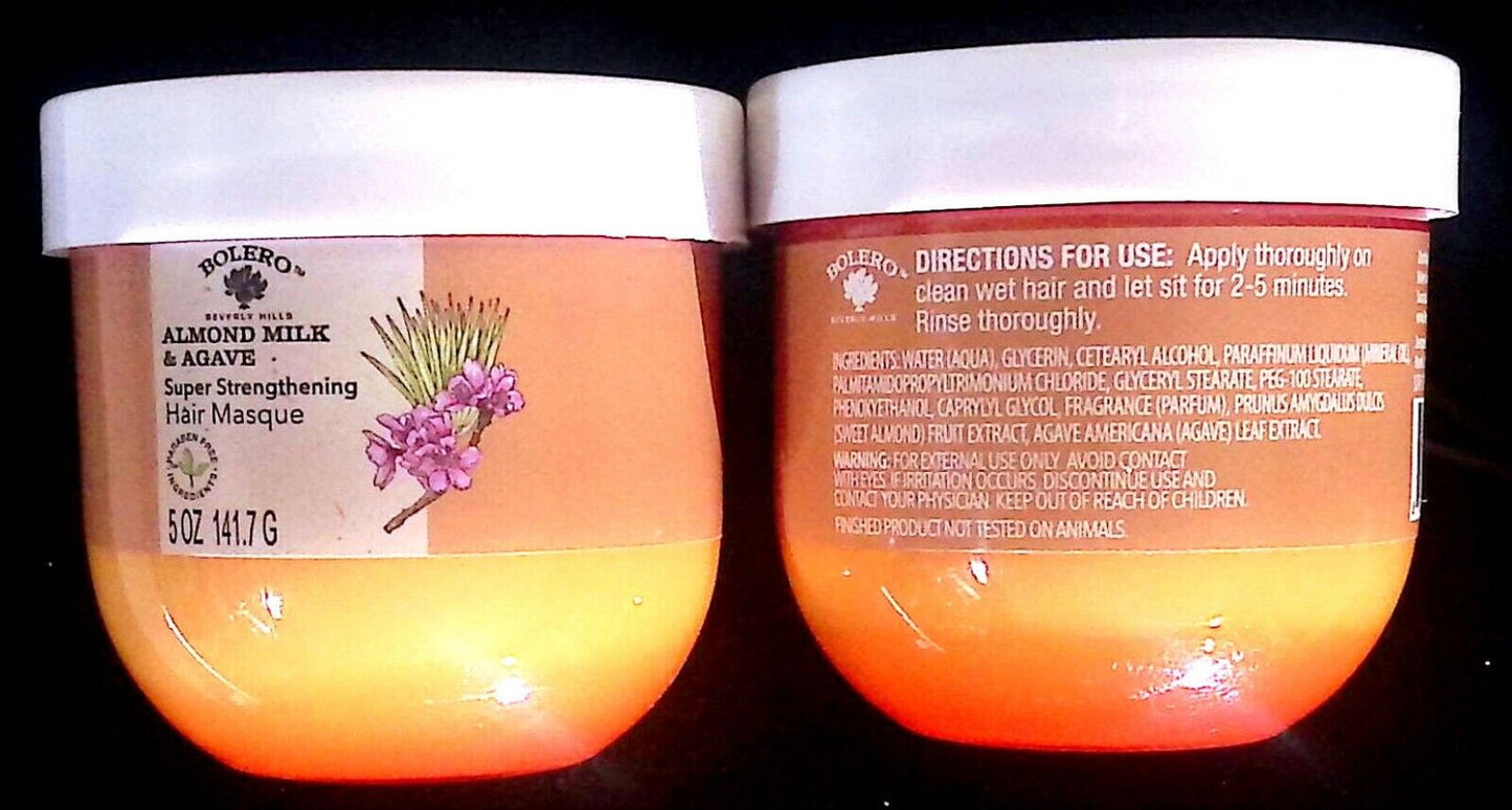 Almond Milk & Agave Super Strengthening Hair Masque 5fl oz (147.8ml) Set