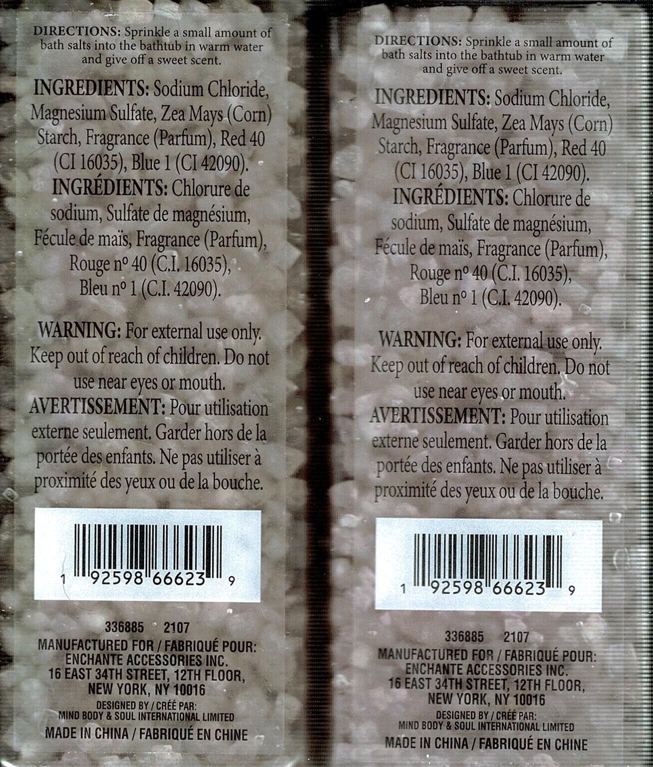 Aromatherapy Signature EMBRACE Bath & Body Salts ROSE & MUSK Scented (Set of 2)