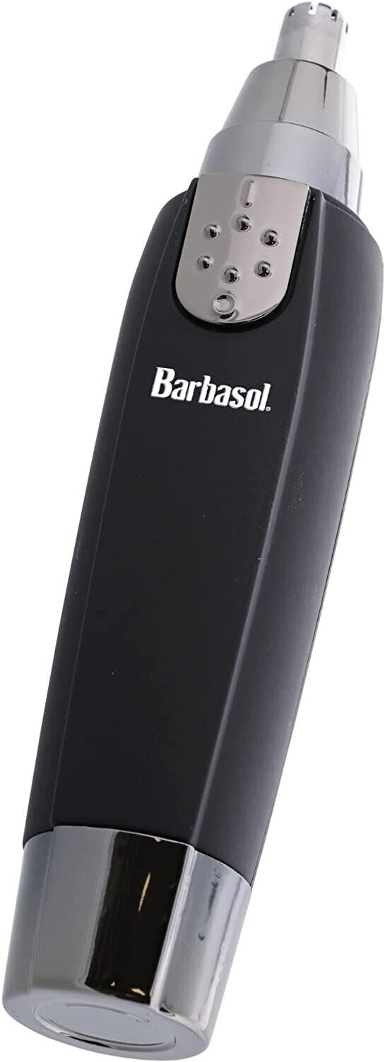 Barbasol Portable Battery Powered Ear and Nose Trimmer with Stainless Steel