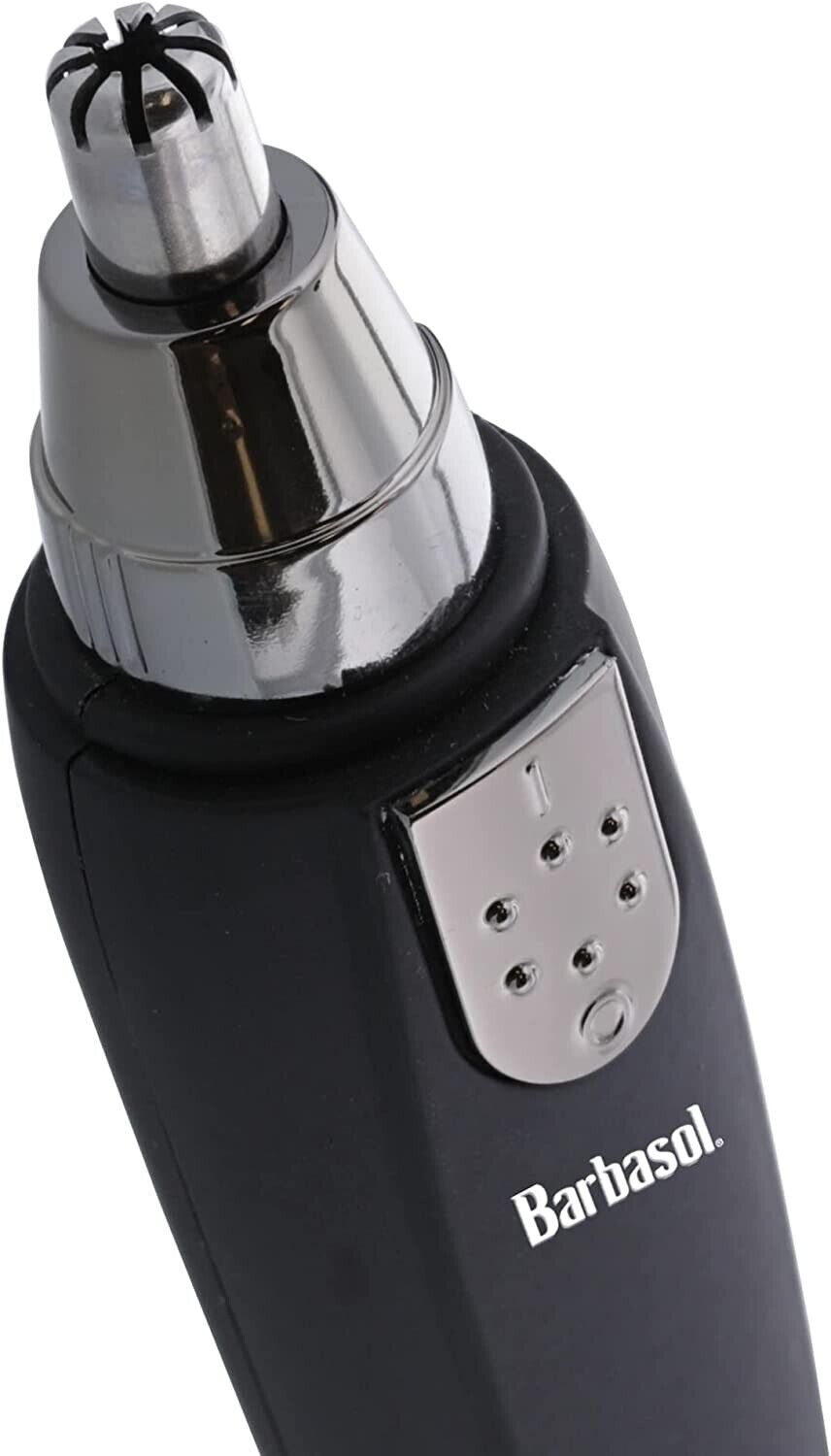 Barbasol Portable Battery Powered Ear and Nose Trimmer with Stainless Steel