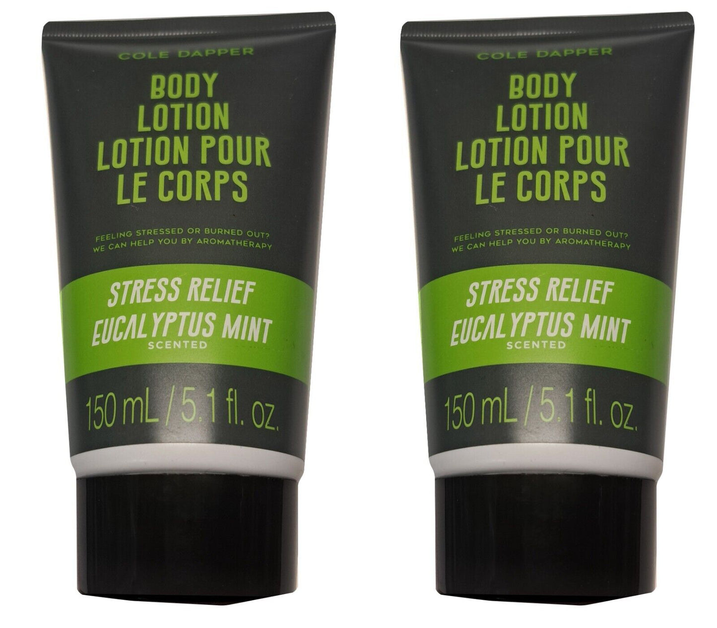 Body Lotion - Stress Relief Eucalyptus Mint 5.1fl.oz/150ml (Set of 2 Pack)