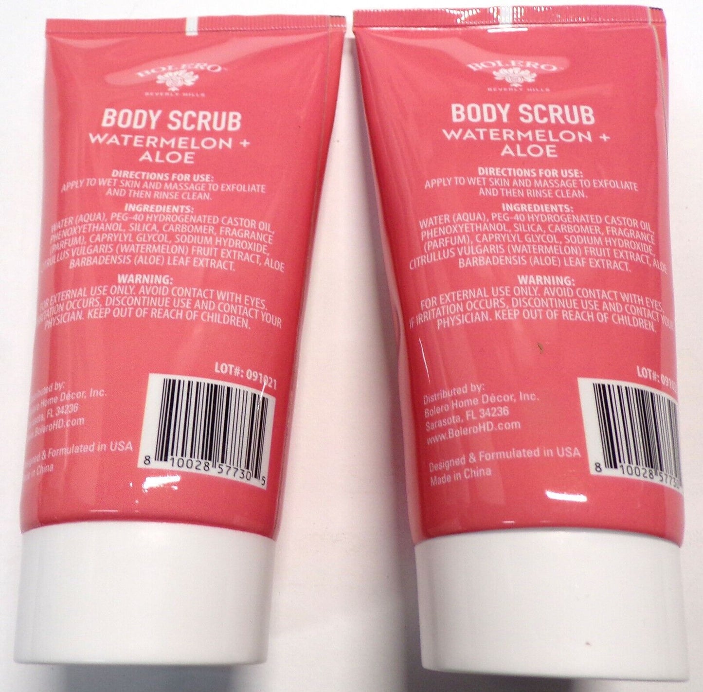 Body Scrub Watermelon & Aloe Refresh 5fl oz (147.8ml) (Set of 2 Pack)