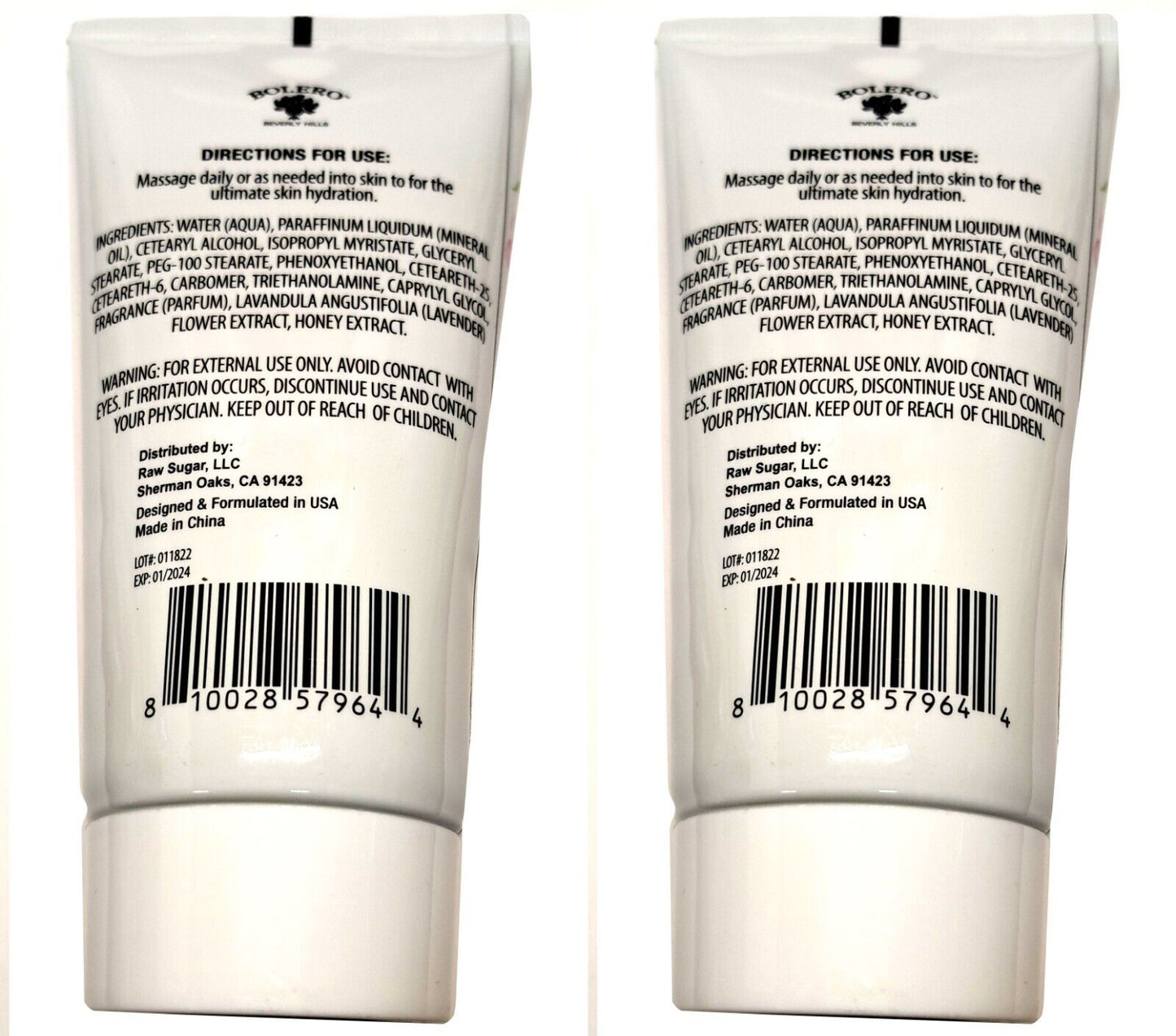 Bolero After Shower Whipped Body Cream - Lavender Honey Blossom 5fl oz Set of 2