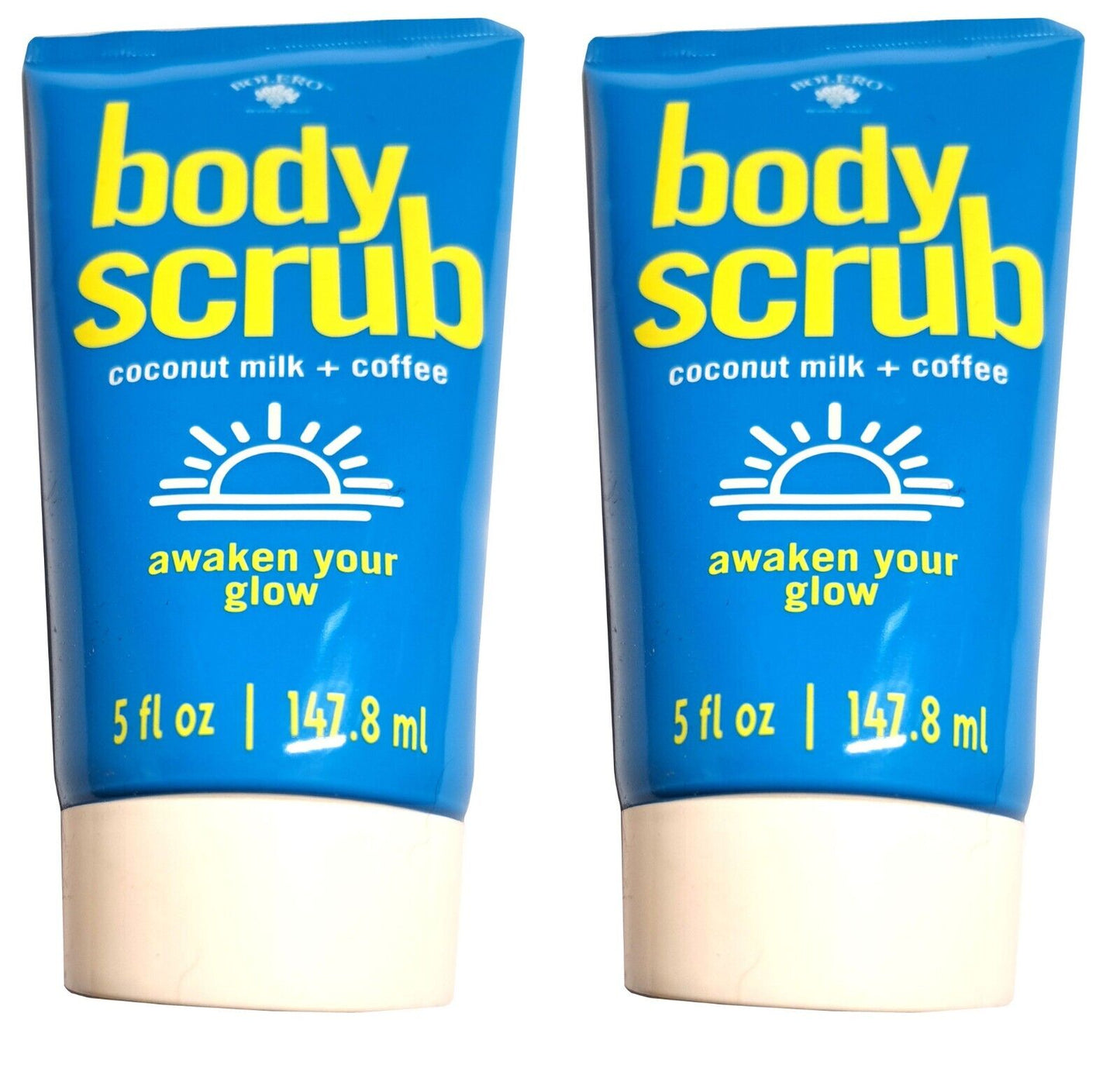 Bolero Body Scrub Coconut Milk & Coffee 5fl oz. 147,8ml (Set of 2)