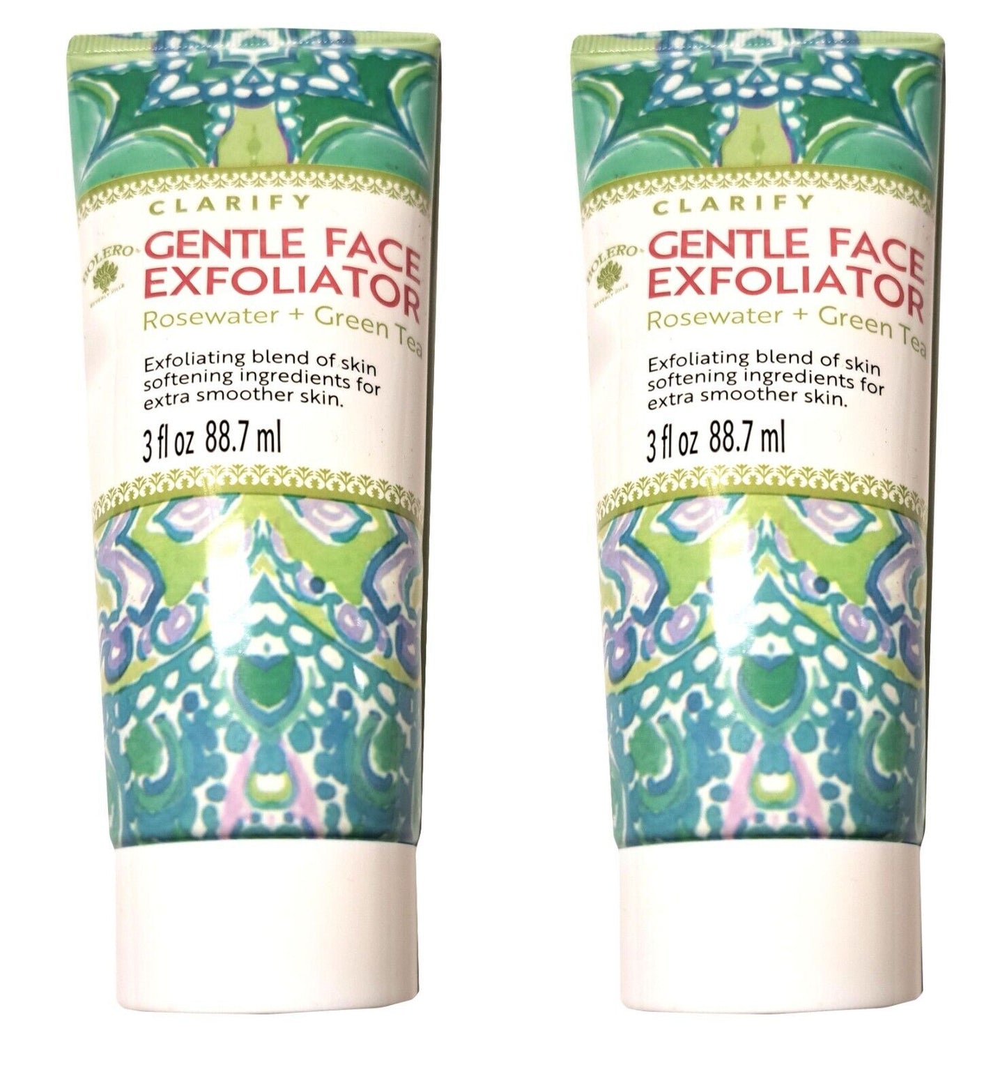 Bolero Clarify Gentle Face Exfoliator - Rosewater & Green Tea 3fl oz (Set of 2)