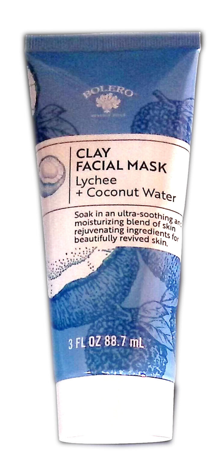 Bolero Clay Facial Mask Lychee + Coconut Water 3fl oz 88.7ml