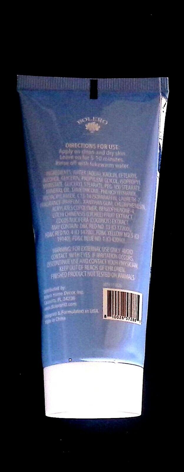 Bolero Clay Facial Mask Lychee + Coconut Water 3fl oz 88.7ml