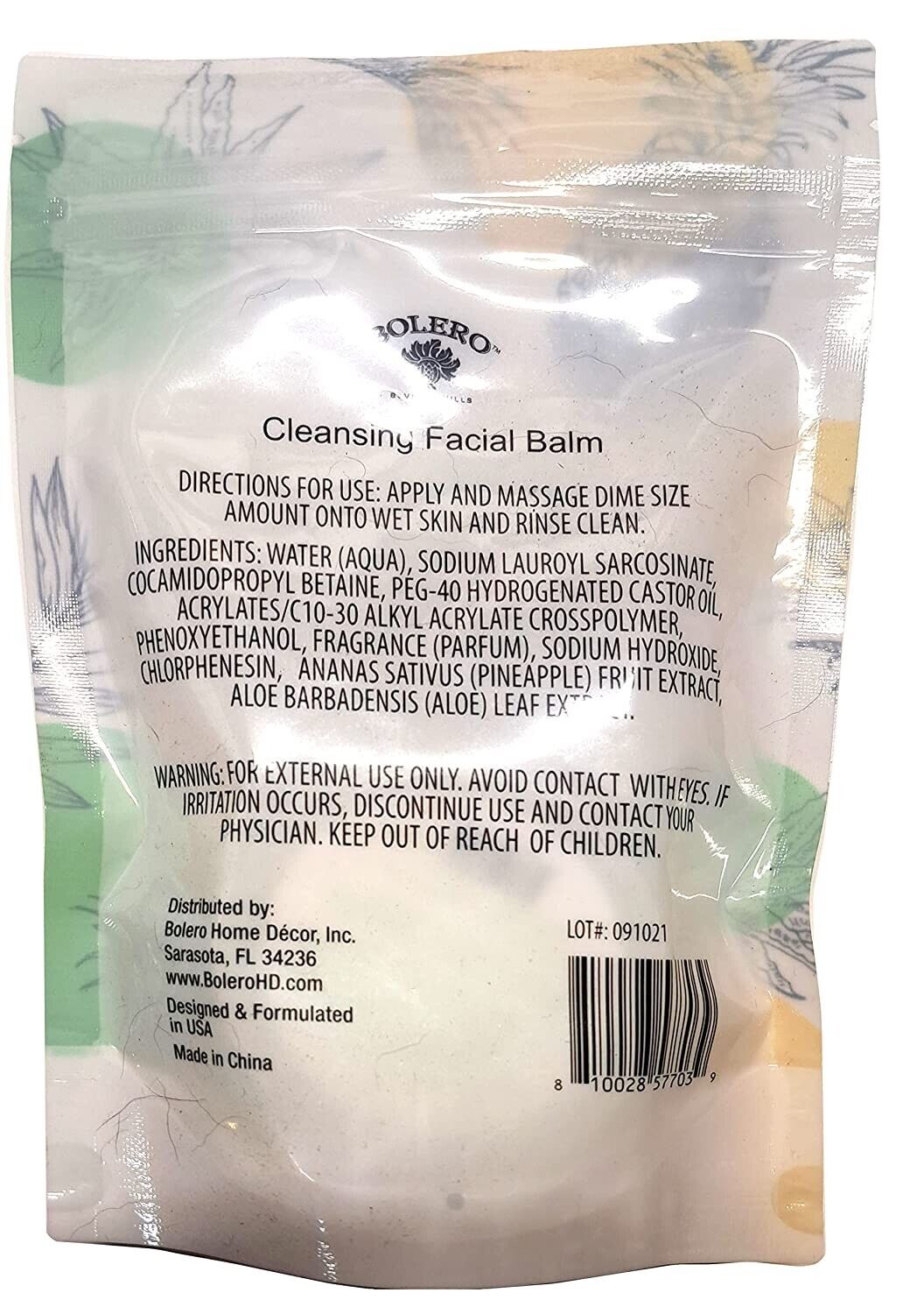 Bolero Cleansing Face Balm Pineapple & Aloe1,7fl oz