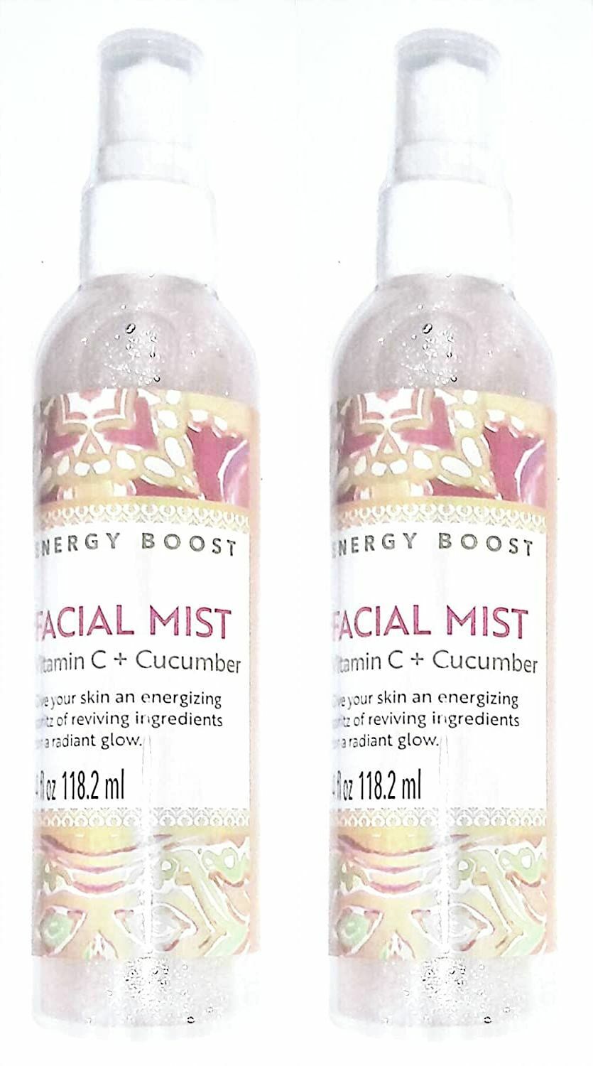 Bolero Energy Boost - Facial Mist - Vitamin C + Cucumber 4fl oz 118.2ml (Set of 2)