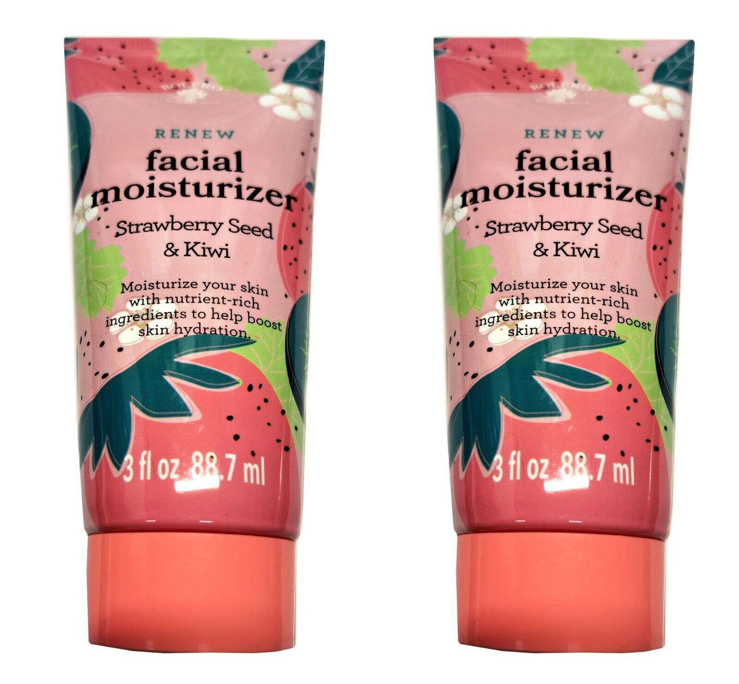 Bolero Facial Moisturizer Strawberry Seed & Kiwi 3fl oz, 88.7ml (Set of 2 Pack)