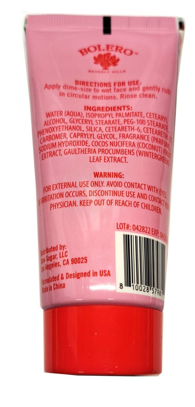 Bolero Gentle Cream Coconut + Winter Berry Hydrate, Revive & Replenish 3fl oz