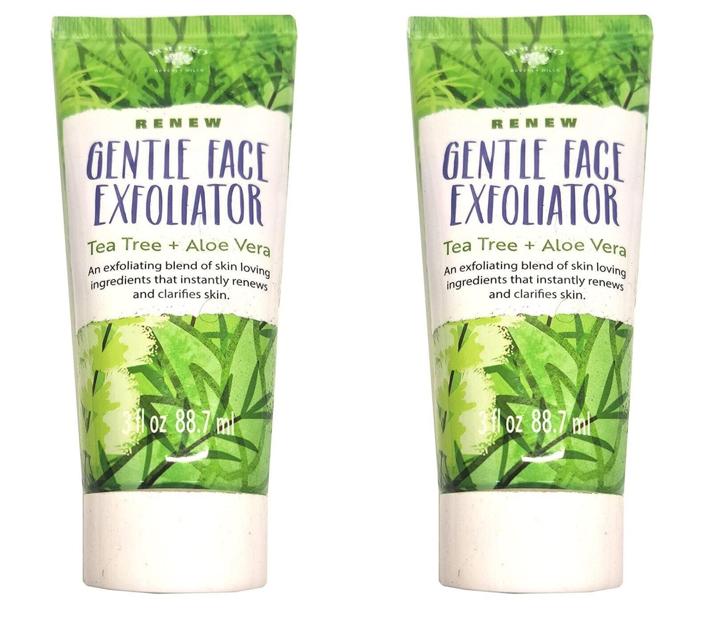 Bolero Renew Gentle Face Exfoliator - Tea Tree & Aloe Vera 3fl oz Set of 2